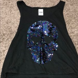 VS PINK sparkle tank top